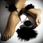 Coffret Bling Bling - Menottes, plumeau et poudre paillete