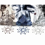 Mimi - Bijoux de seins mtal - 1 paire de bijoux autocollants