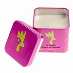 Bougie de massage fraise