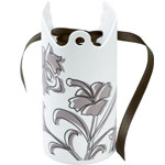 ACCESSOIRES Cuffies Menottes - Printed with brown flowers