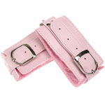 Naughty Grrl Toyz Pink Plush Cuffs (menottes chevilles)