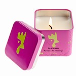 Bougie de massage fraise